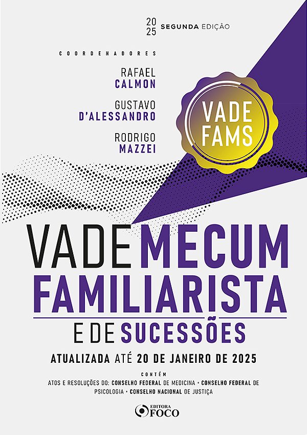 Livro Vade mecum Familiarista e de Sucessões - 2ª ED - 2025