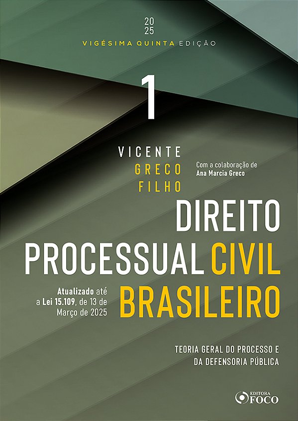 Livro Direito Processual Civil Brasileiro - Volume 1 25ª Ed - 2...