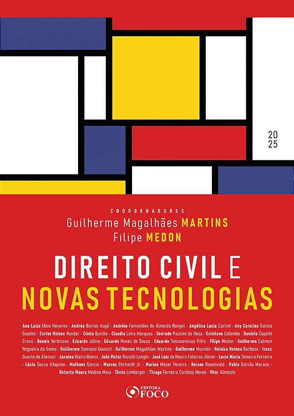 Livro Direito Civil e Novas Tecnologias - 1ª Ed - 2025