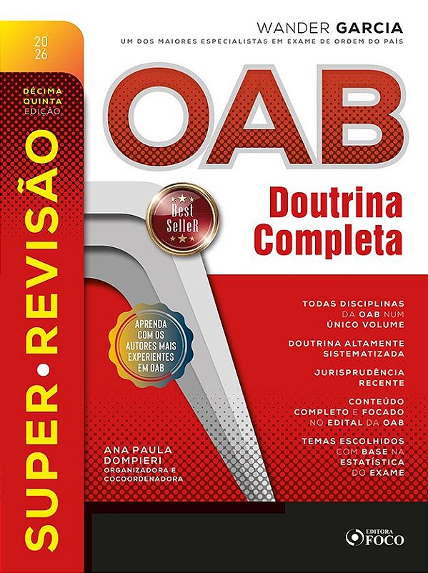 Livro Super Revisão OAB 2026 - Doutrina Completa - 15ª Ed - 202...