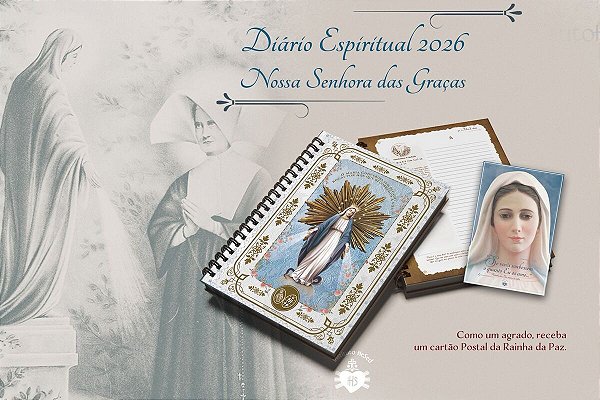 Livro Diário espiritual 2026 Nossa Senhora das Graças