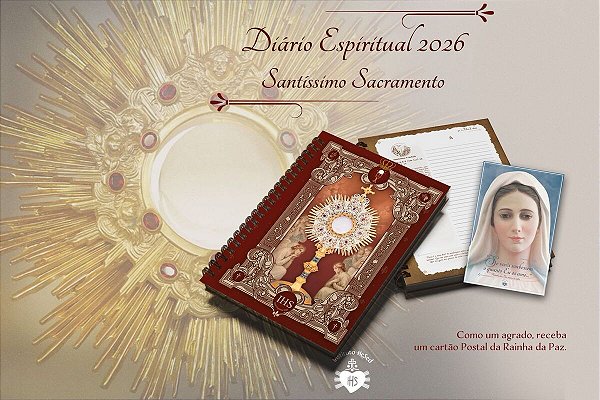 Livro Diário espiritual 2026 eucaristia