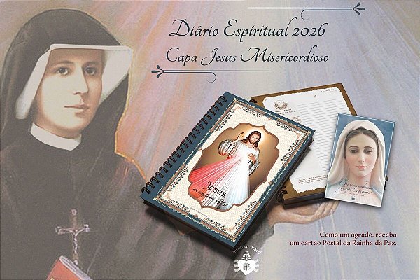 Livro Diário espiritual 2026 Jesus Misericordioso