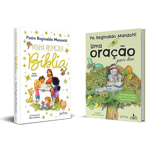 Livro Reginaldo Manzotti Kids - Minha Primeira Biblia + Uma Ora...