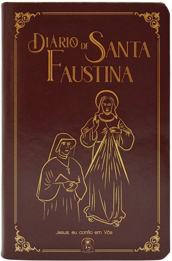 Livro Diário De Santa Faustina Capa Em Material Sintético Marro...