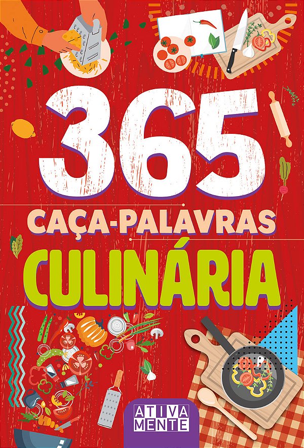 Livro 365 caça-palavras - Culinária
