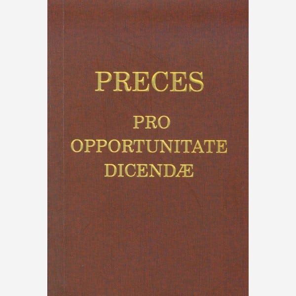 Livro Preces Pro Apportunitate Dicendæ