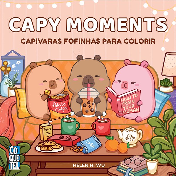 Livro Capy Moments: Capivaras fofinhas para colorir