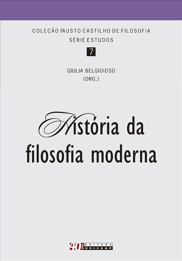 Livro História da filosofia moderna
