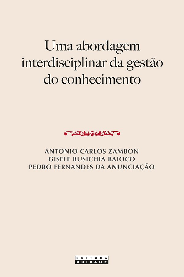 Livro Uma Abordagem Interdisciplinar Da Gestão Do Conhecimento