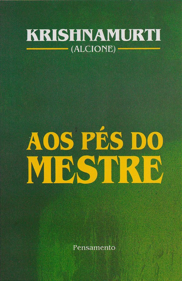 Livro Aos pés do mestre