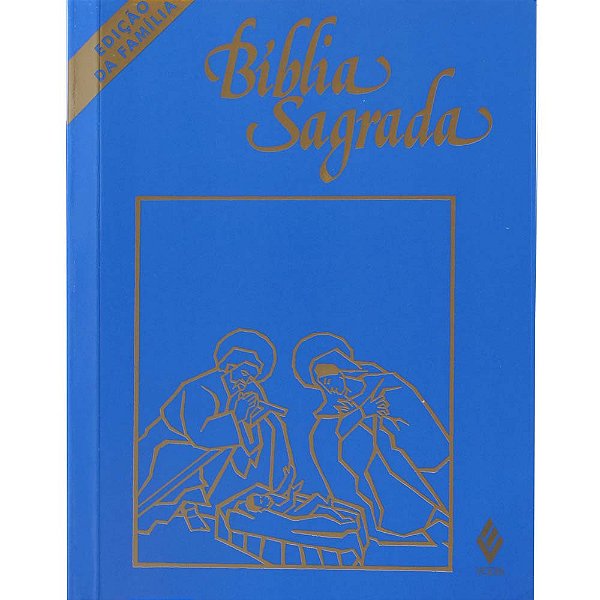 Livro Bíblia sagrada: ed. família média cristal