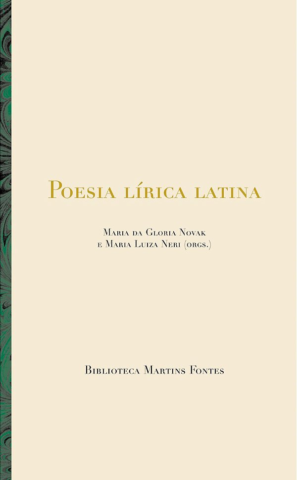 Livro Poesia Lírica Latina