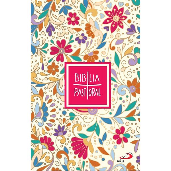 Livro Bíblia Pastoral - Floral Colorida