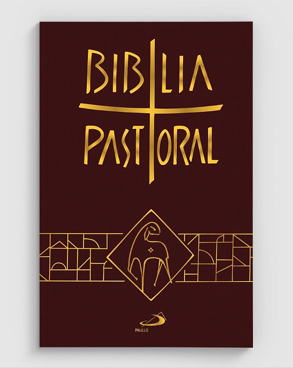 Livro Bíblia pastoral - Média - Capa vinho: Edição Limita...