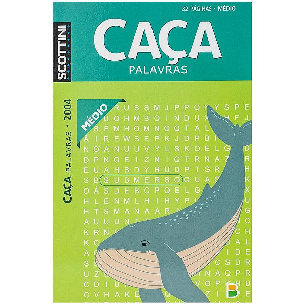 Livro Scottini Caça-palavras (32p) N.2004 (Médio)