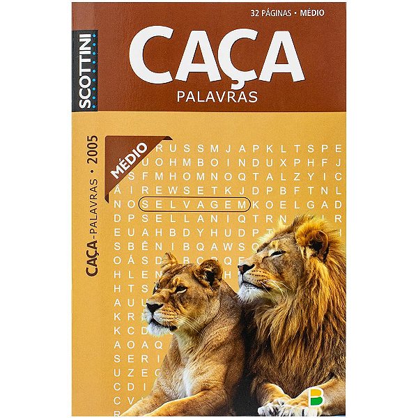Livro Scottini Caça-palavras (32p) N.2005 (Médio)