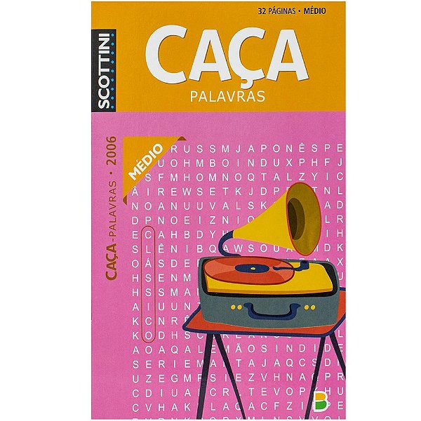 Livro Scottini Caça-palavras (32p) N.2006 (Médio)