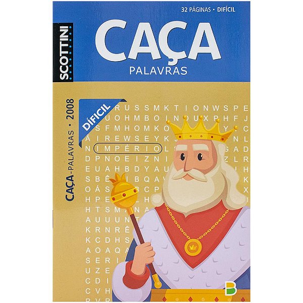 Livro Scottini Caça-palavras (32p) N.2008 (Difícil)