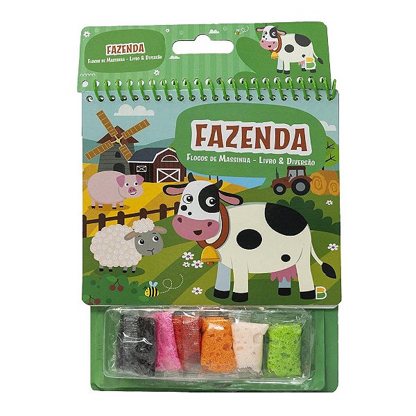 Livro Flocos de Massinha - Livro & Diversão: Fazenda