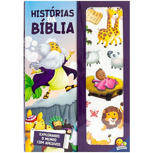 Livro Explorando o Mundo com adesivos: Histórias da Bíbli...