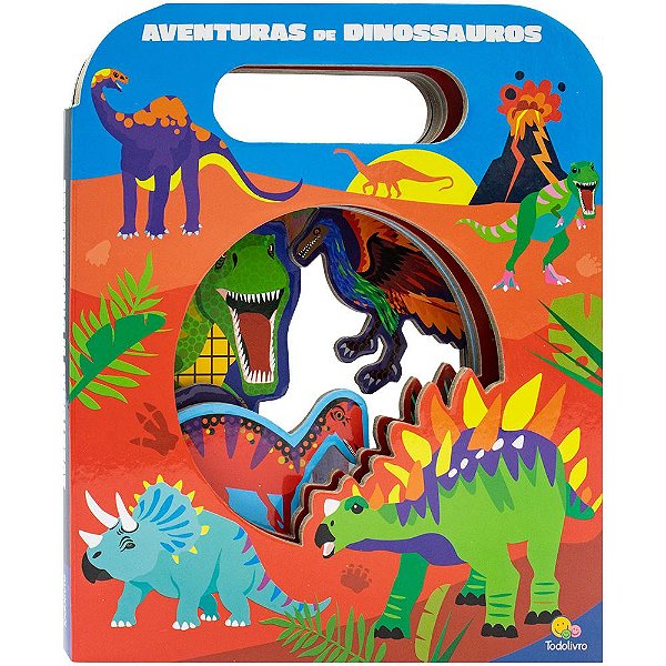 Livro Janelinhas Divertidas: Aventuras de Dinossauros