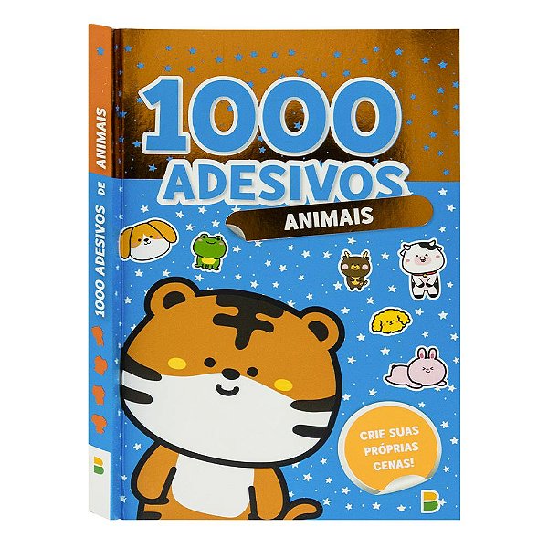 Livro 1000 Adesivos Incríveis: Animais
