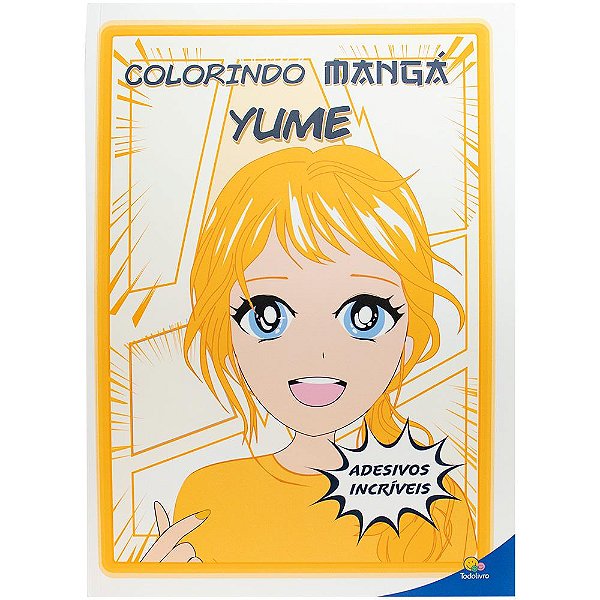 Livro Colorindo Mangá: Yume