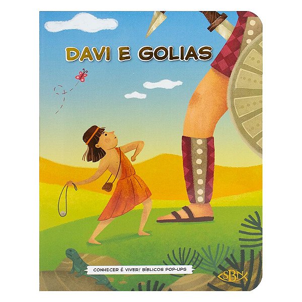 Livro Conhecer é Viver! Bíblicos Pop-ups: Davi e Golias