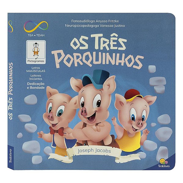 Livro Neurodiversidade Clássicos: Três Porquinhos, Os