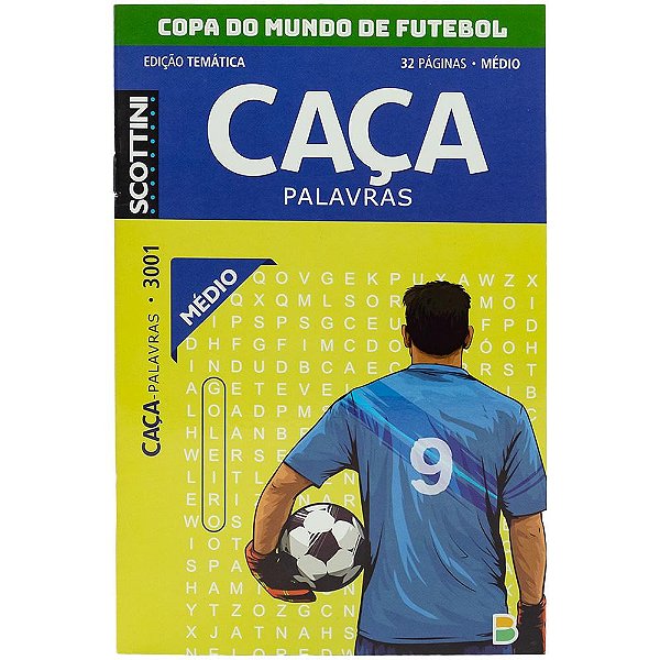 Livro Scottini Temático Caça-palavras COPA DO MUNDO MÉDIO (32p)...