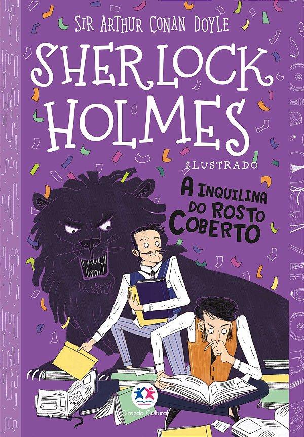 Livro Sherlock Holmes ilustrado - A inquilina do rosto co...