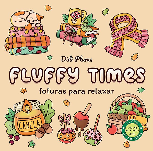 Livro Fluffy Times - Fofuras Para Relaxar