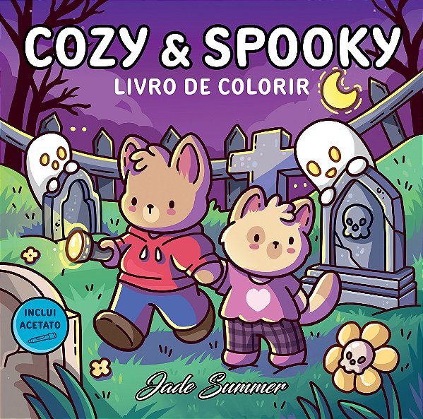 Livro Cozy & Spooky - Livro De Colorir