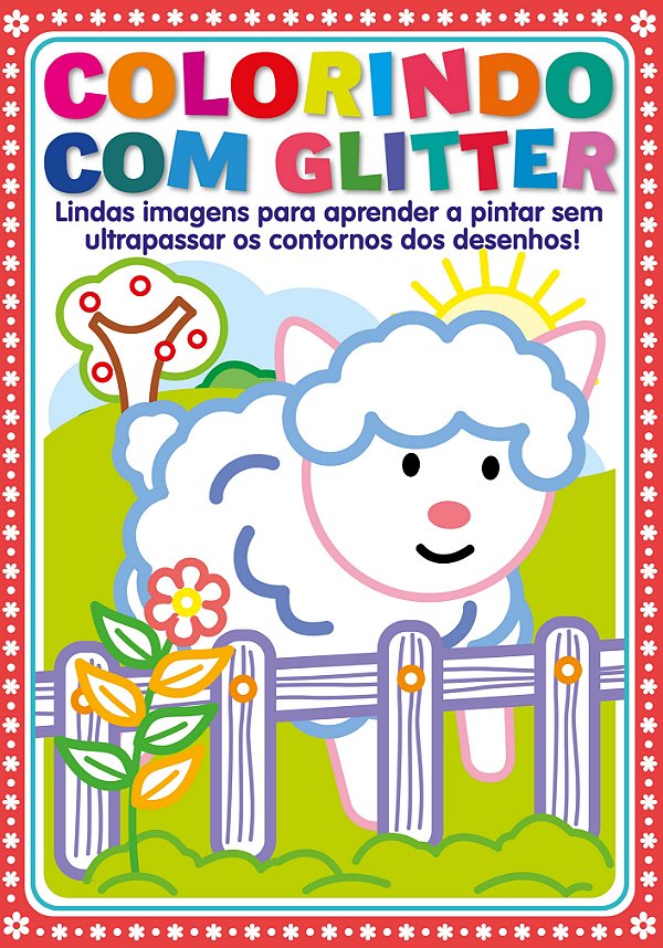 Livro Colorindo com glitter