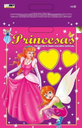 Livro Princesas - Prancheta para colorir especial