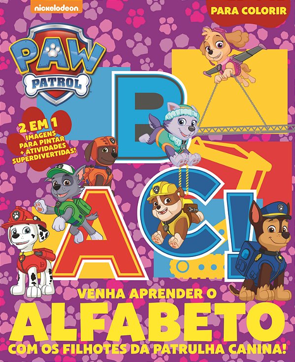 Livro Patrulha canina para colorir