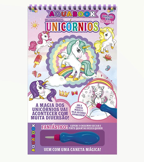 Livro Unicórnios Aquabook