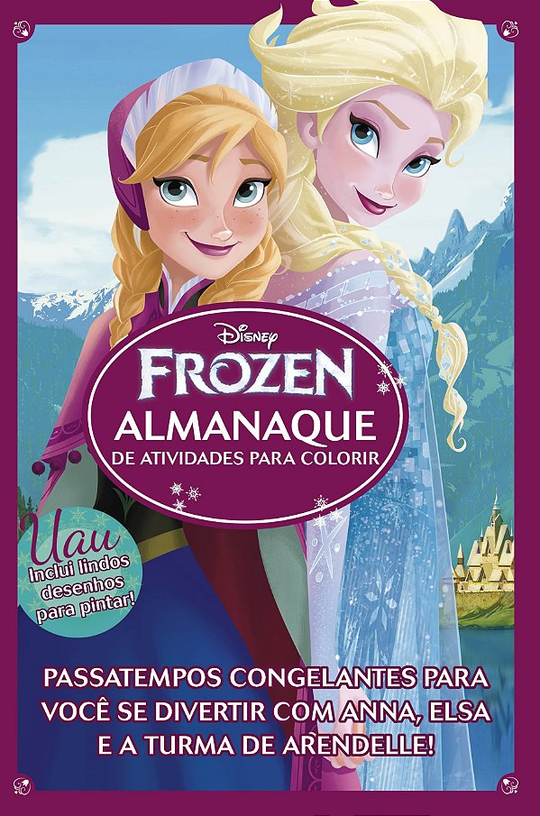 Livro Frozen - Almanaque de atividades para colorir