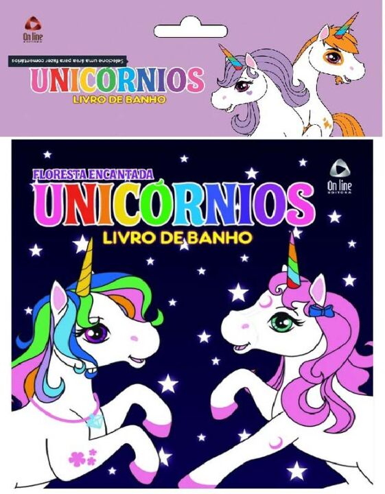 Livro Floresta encantada - Unicórnios: livro de banho