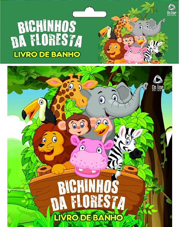 Livro Bichinhos da floresta: livro de banho