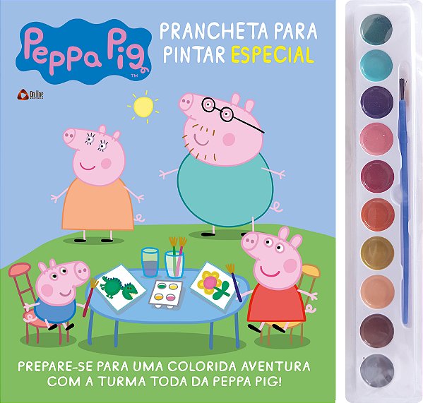 Livro Peppa Pig - Prancheta para pintar especial