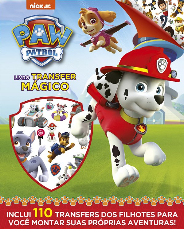 Livro Patrulha canina - Livro transfer mágico