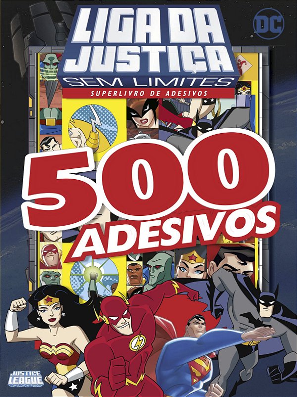 Livro Liga da justiça sem limites: superlivro de adesivos...