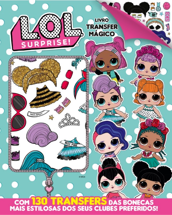 Livro L.O.L. Surprise! - Livro transfer mágico