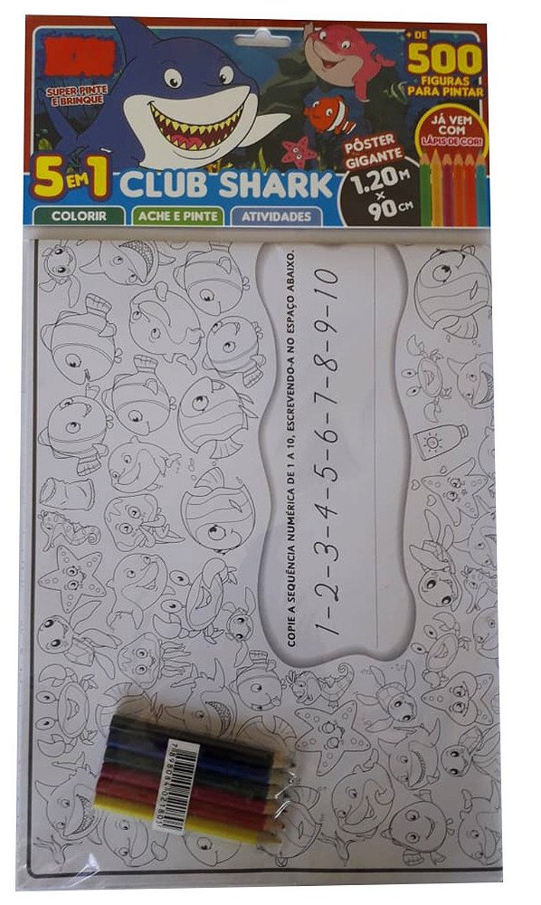 Livro Fundo do mar - Super pinte e brinque