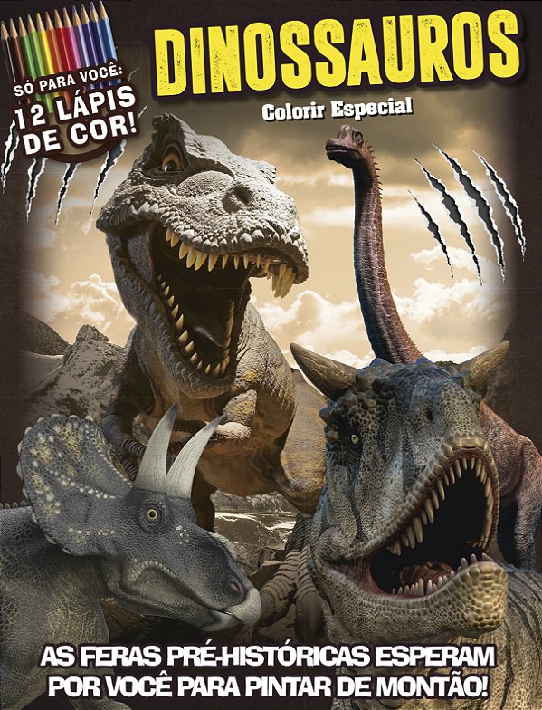 Livro Dinossauros: colorir especial