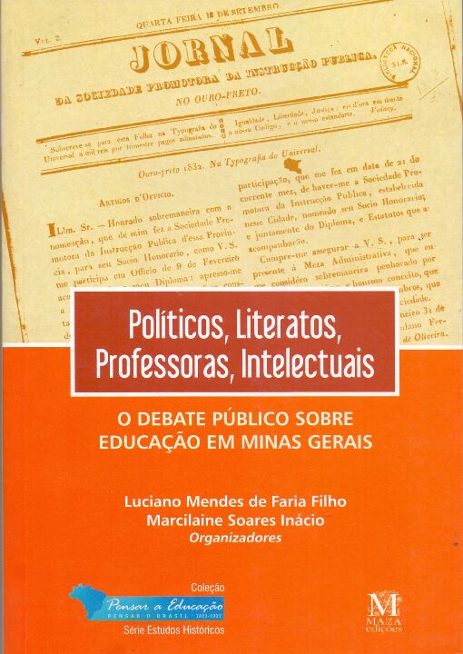 Livro Políticos, Literatos, Professores Intelectuais