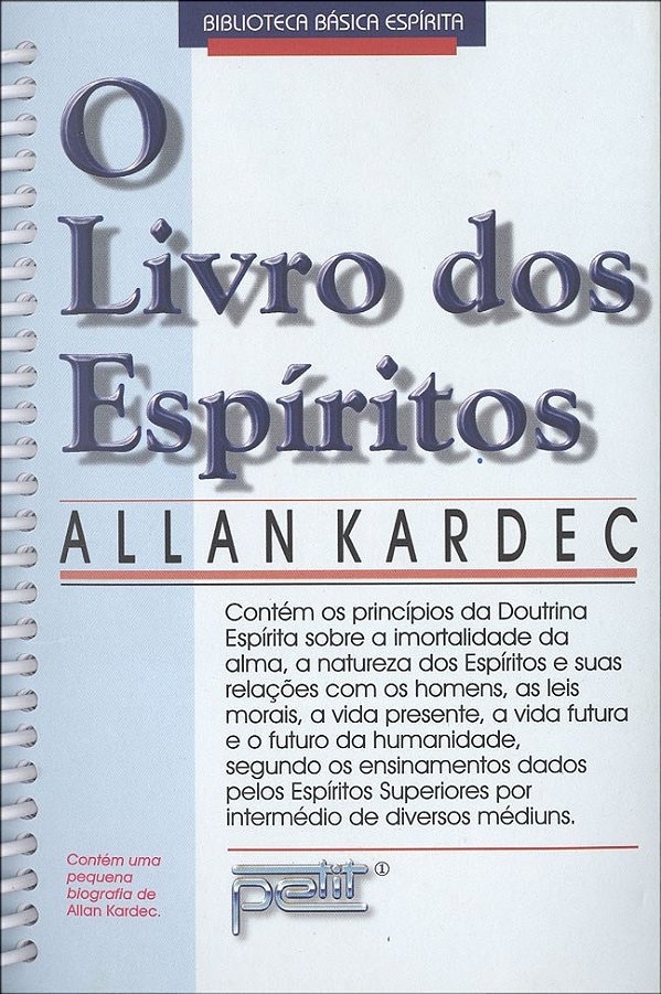 Livro O livro dos espíritos - normal espiral