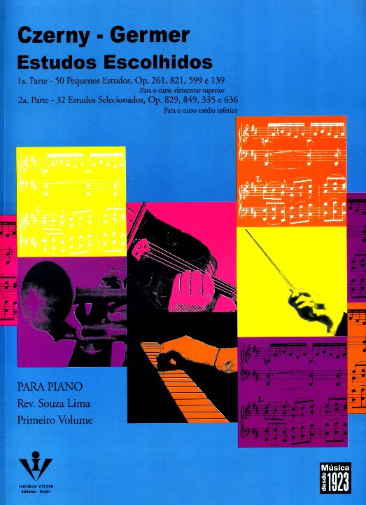 Livro Estudos escolhidos - Para Piano - Primeiro volume